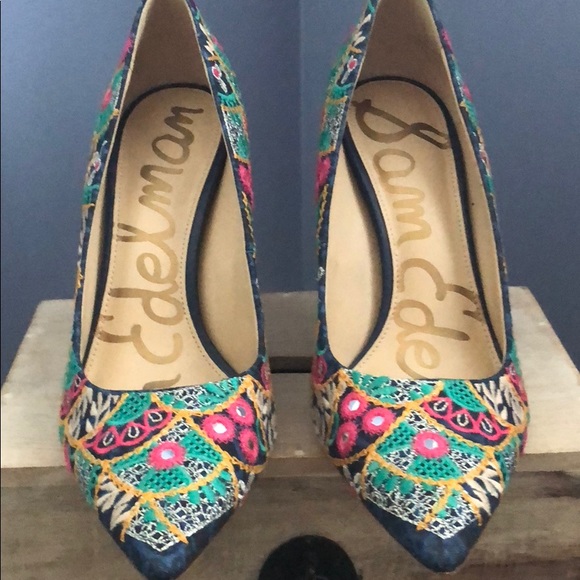 💜🧡💛💚Sam Edelman Colorful Heels NWT - Picture 2 of 5